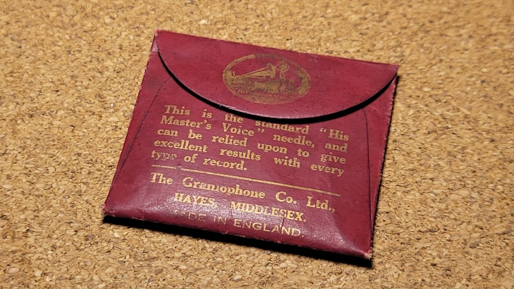 HMV Nipper Gramophone phonograph needle Packet Full But Open - Loud Tone Samples