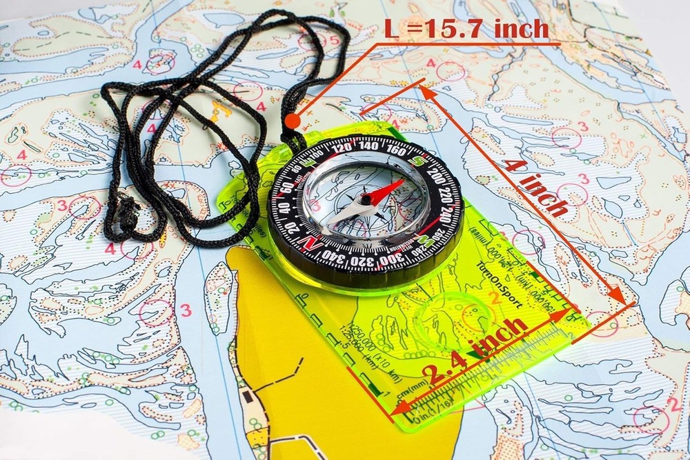 Orienteering Compass - Advanced Scout Compass for Hiking, Camping, and Backpa...