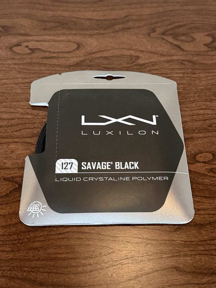 Luxilon Savage 127 Set Tennis String (Black)