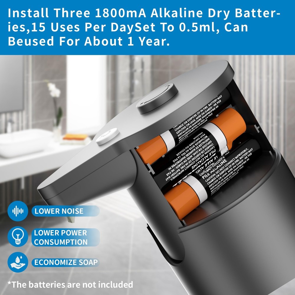 Aunmaon Automatic Soap Dispenser Touchless, HandsFree, Multi Adjustable Volum...