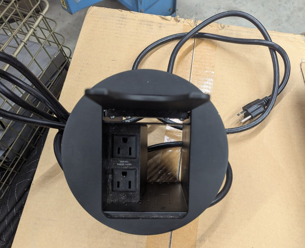 Extron Cable Cubby 300C US Black with Power Outlets