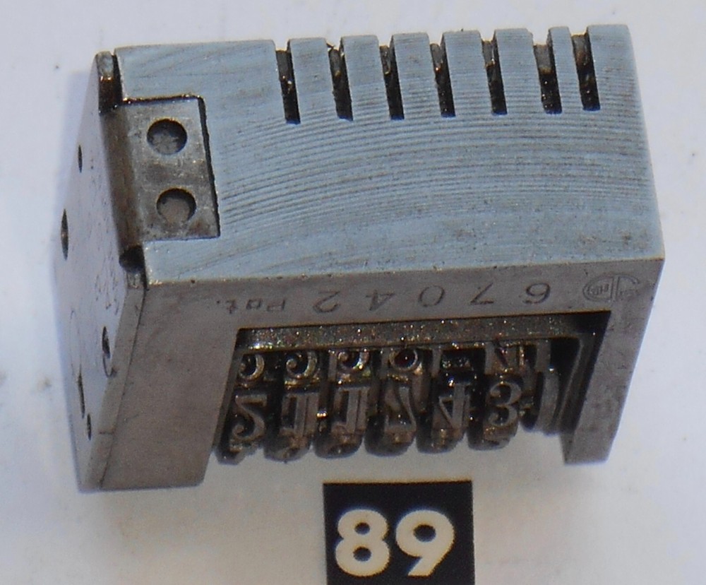 DOLD | letterpress numbering machine | 89