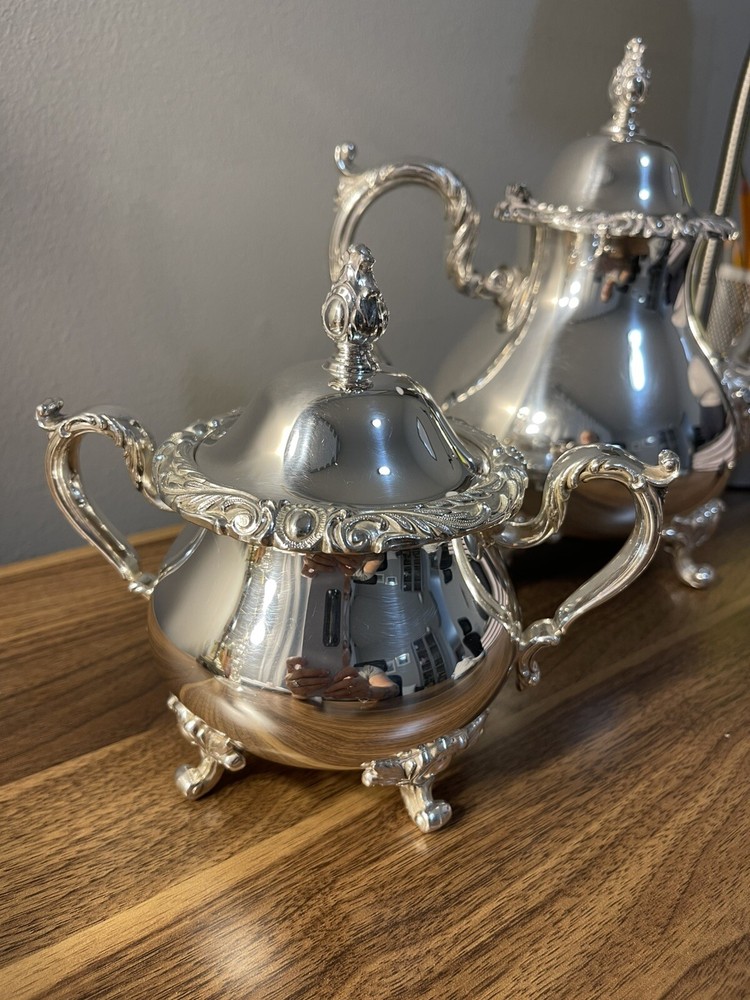 Vintage Webster Wilcox Coffee Pot Tea Pot Sugar Dish Set