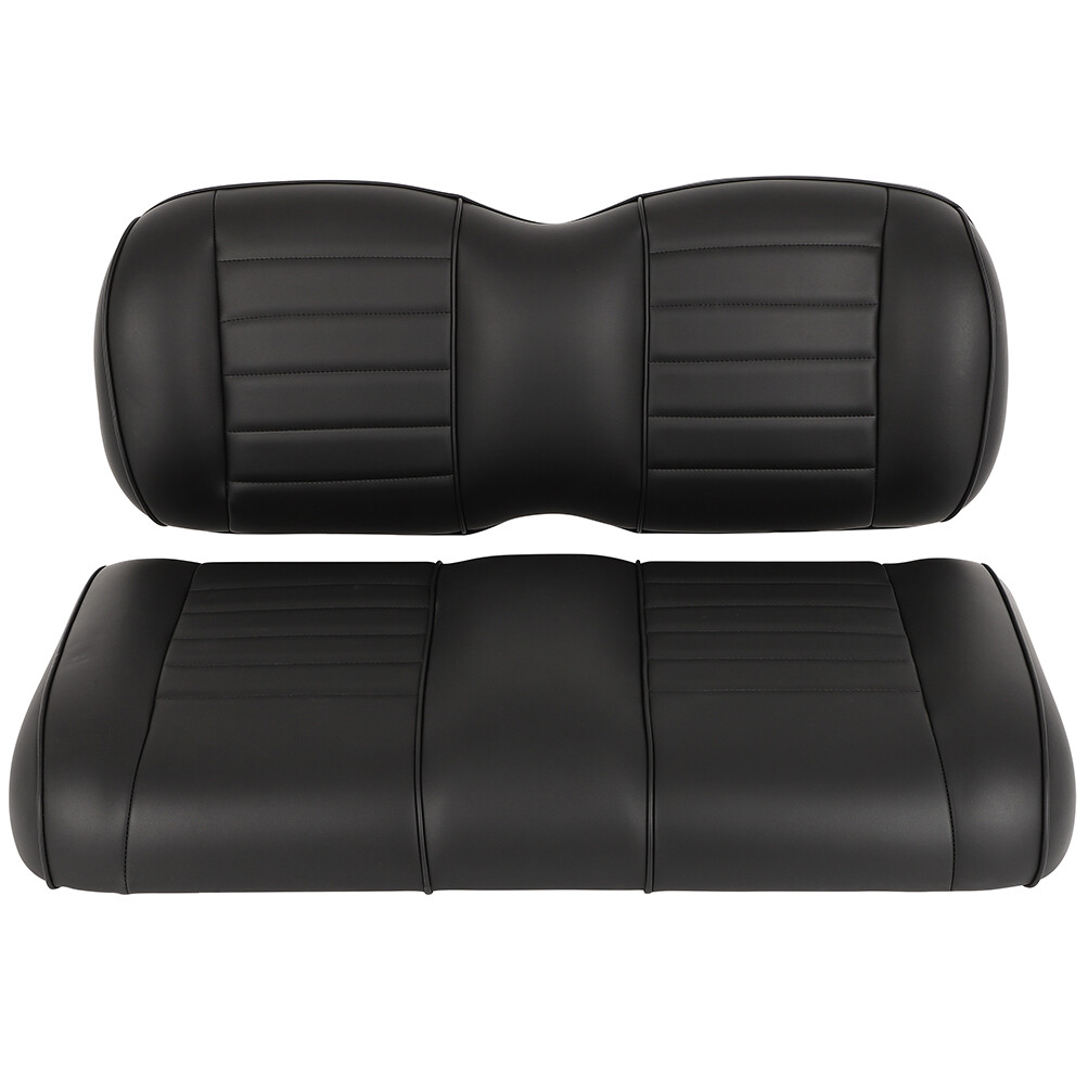 Golf Cart Front Cushion Set Luxurious Black Seat Kit For Ezgo Rxv models