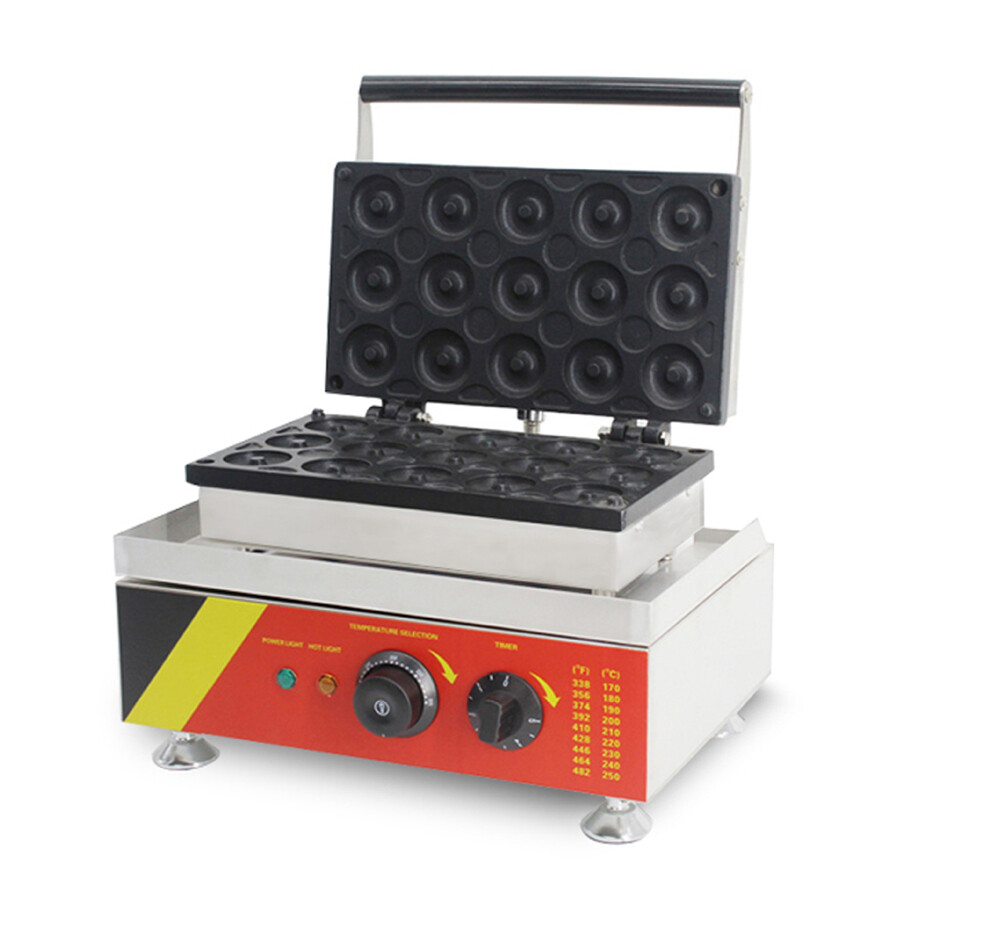 110V Electric Donut Maker Waffle  Machine Doughnut Making Machine 15 Donuts