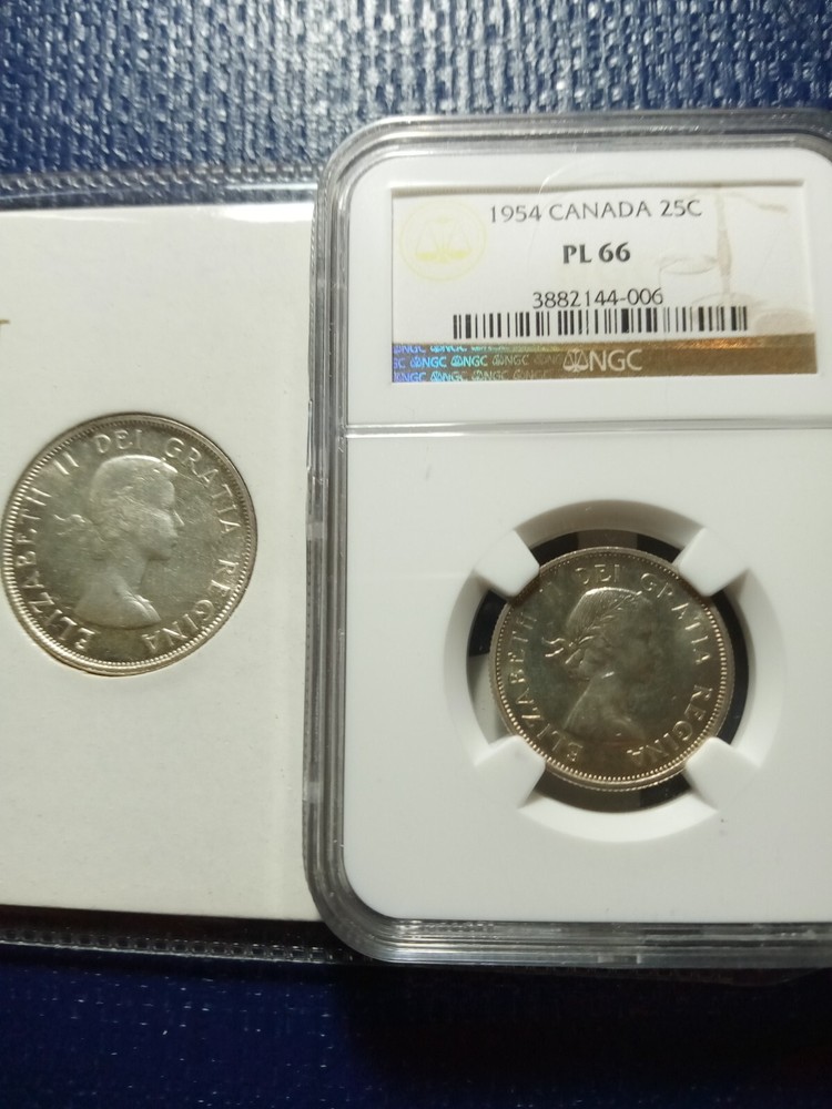 Canada 1954 coin set
