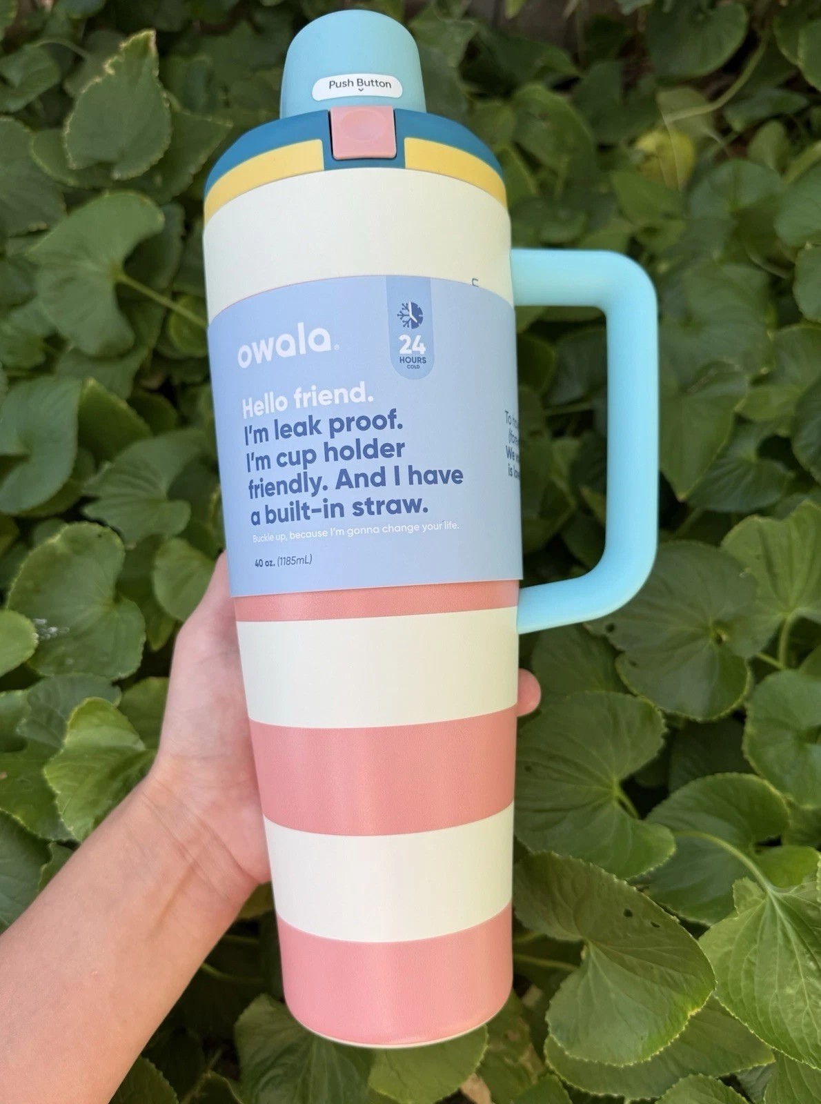 Owala Cabana Breeze 40 oz. AUTHENTIC FreeSip Tumbler Birthday Bash Splash*Gifts