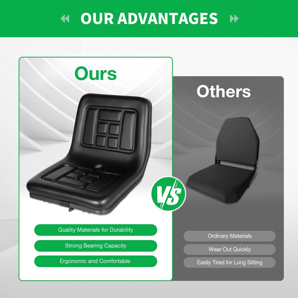 Universal Suspension Seat /DUMPER/DIGGER/ROLLER/TRACTOR/LOADER Low Back