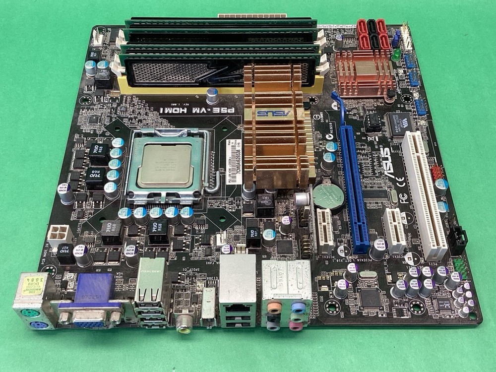 ASUS Motherboard P5E-VM HDMI + Intel Core 2 Duo CPU + RAM - UNTESTED