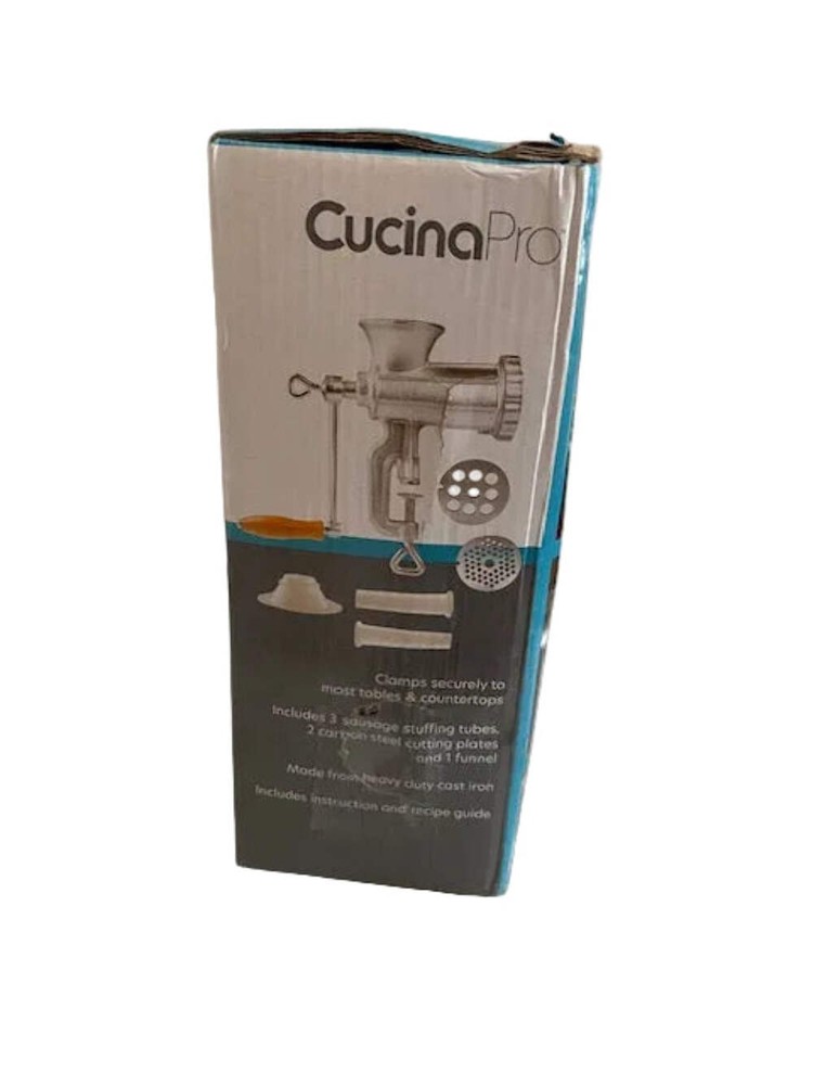 CUCINA PRO Cast Iron Table Mount Meat Grinder