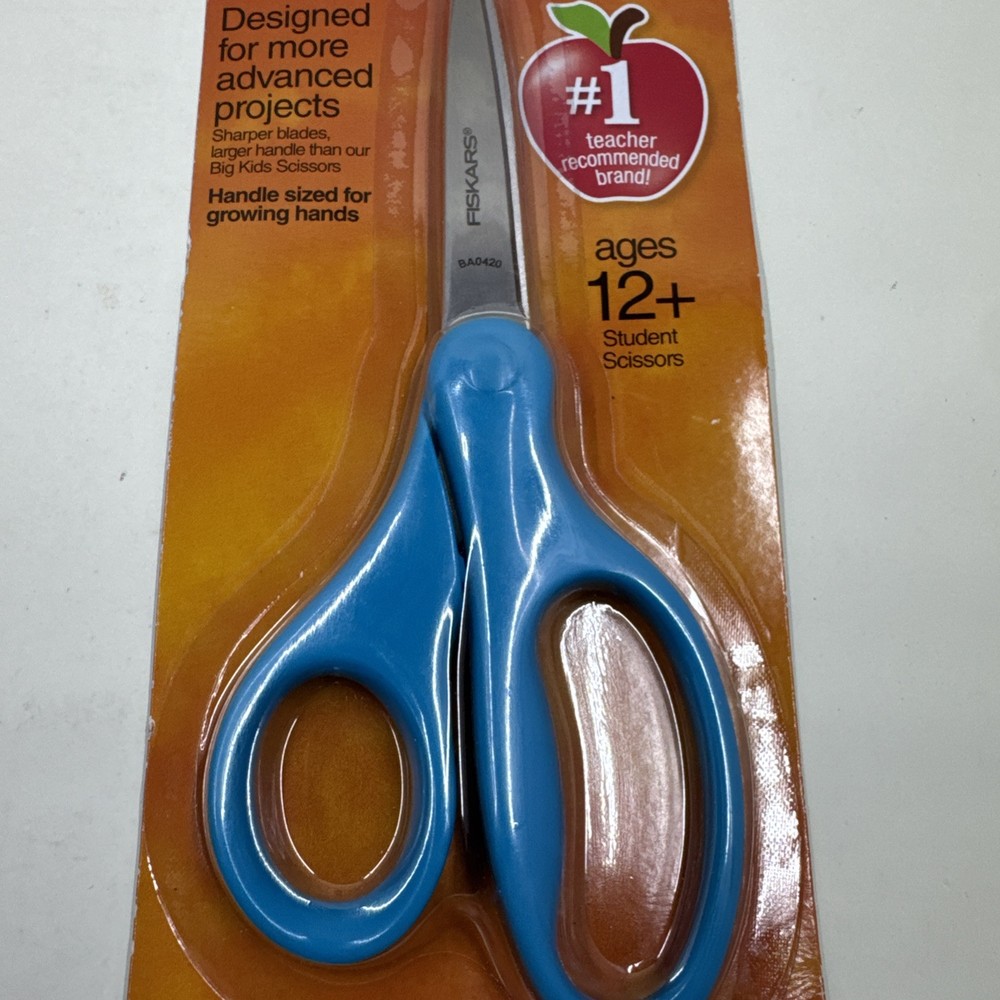 Fiskars Student Scissors (ages 12+) Color Teal