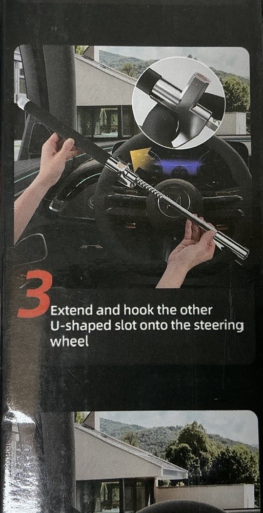 SURDOCA Multifunction Steering Wheel Lock – High Security Anti Theft