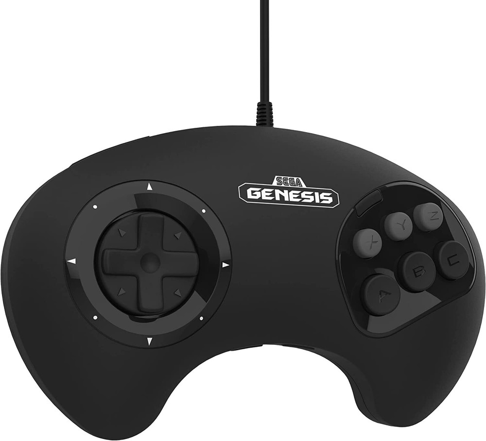 Retro-Bit BIG6 USB Arcade Controller Pad for Sega Genesis Mini, Switch, PC, Mac