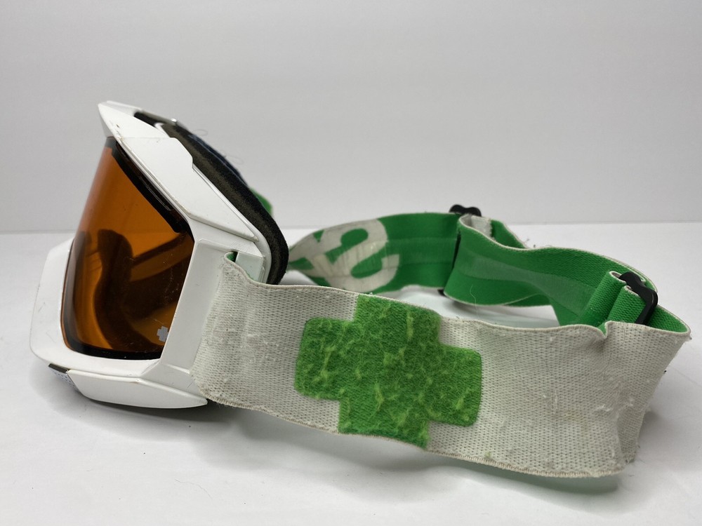 SPY Optic Snow Goggles White & Green Frames - Good Condition