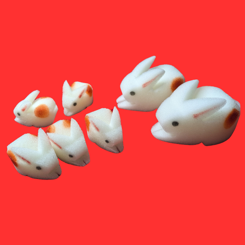 3D Multiplying Rabbits - 7 PC Set