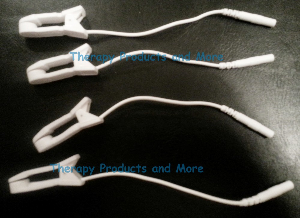 4 EAR CLIP CLAMP ELECTRODES FOR MAGIC TOUCH PRO EMSI-2000 2001 2500 5000