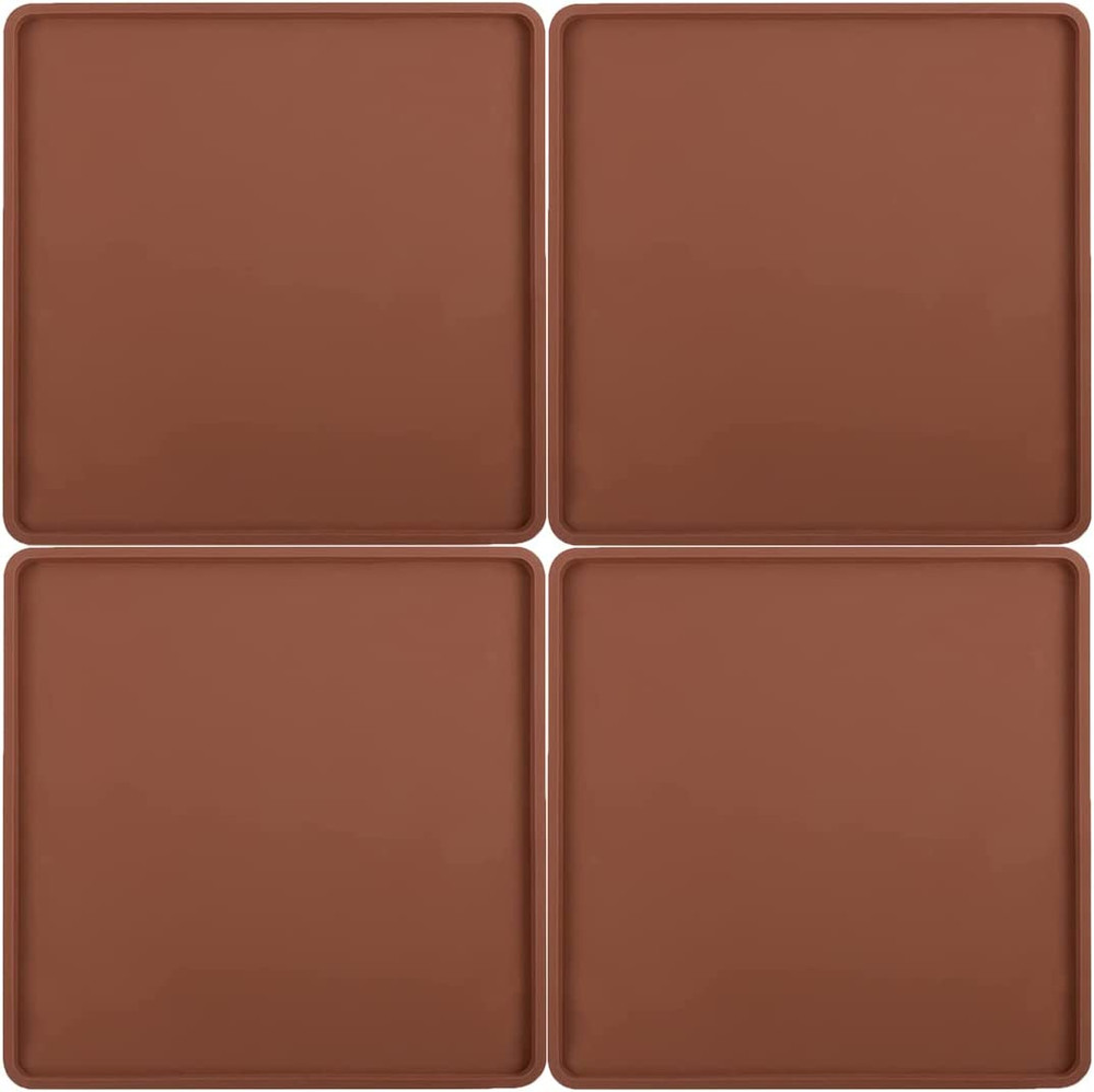 4 PCS Extra Thick Silicone Dehydrator Sheets With Edge - Fruit Vegetables Leathe