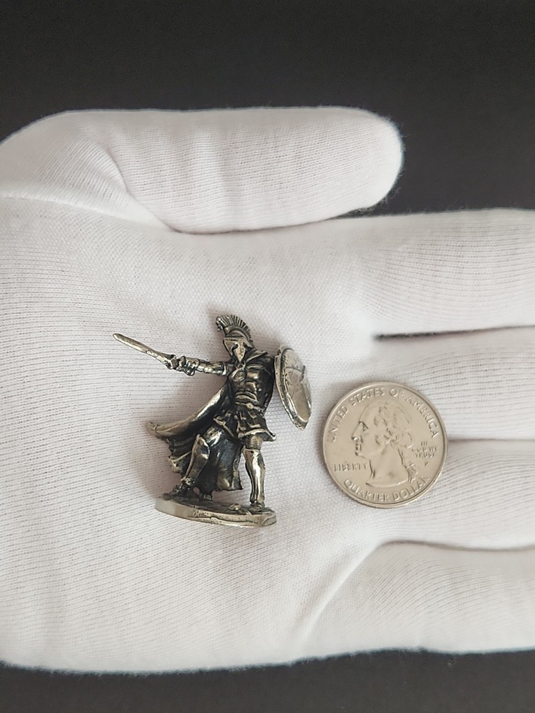 Solid Metal Sparta Miniature Figure, Heavy, Sturdy, and Durable