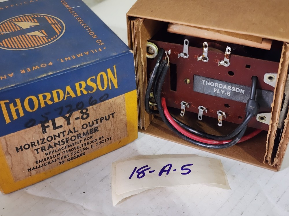 Vintage Thordarson FLY-8 Horizontal Output Transformer