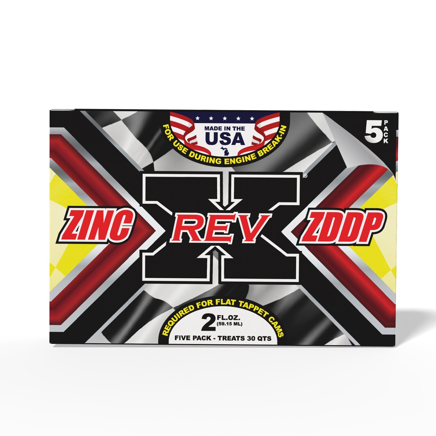 REV X Zinc ZDDP Oil Additive (5 Pack) 2 fl. oz. - Restore the Protection