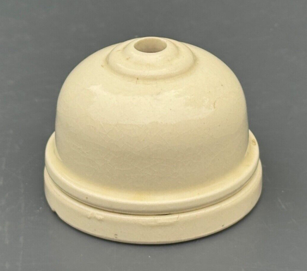 ANTIQUE PORCELAIN CERAMIC CEILING ROSE RECLAIMED
