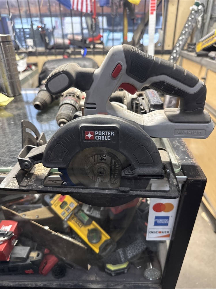 Porter Cable 20v Combo Set Circ Saw Drills Impact Light Battery UNTESTED