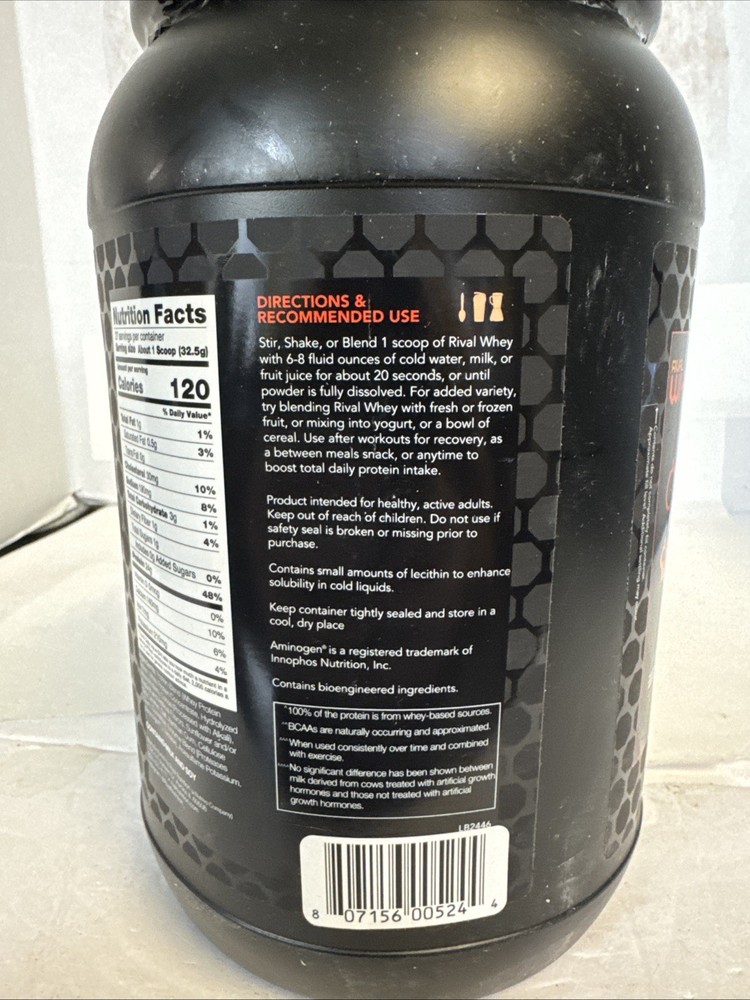 Rival Whey Chocolate Peanut Butter 2Lb Exp1/2027
