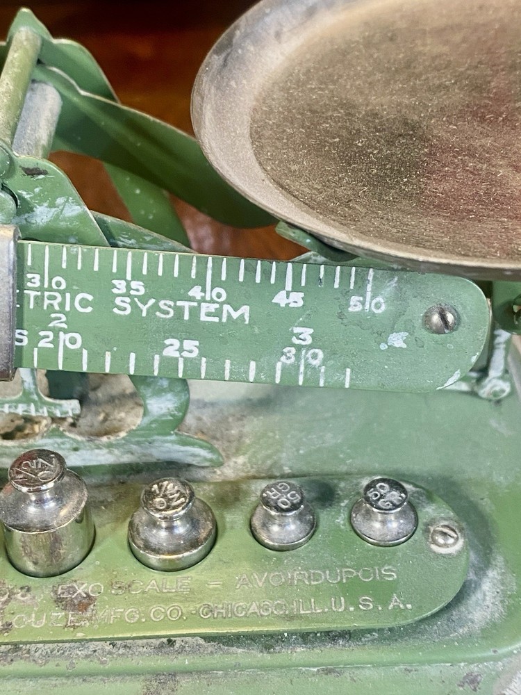 Vintage Metal Scale with Weights