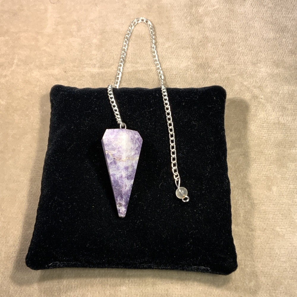 Lepidolite Gemstone Pendulum / Pendant #3