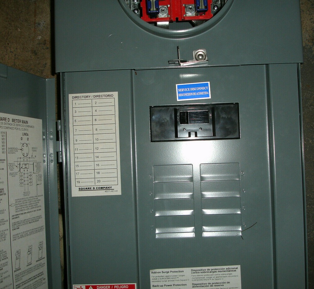 Square D Generator Transfer switch Kit QCGK3 for Outdoor Meter Main Combo Panel.