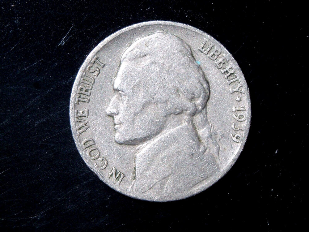 1939 JEFFERSON NICKEL #1