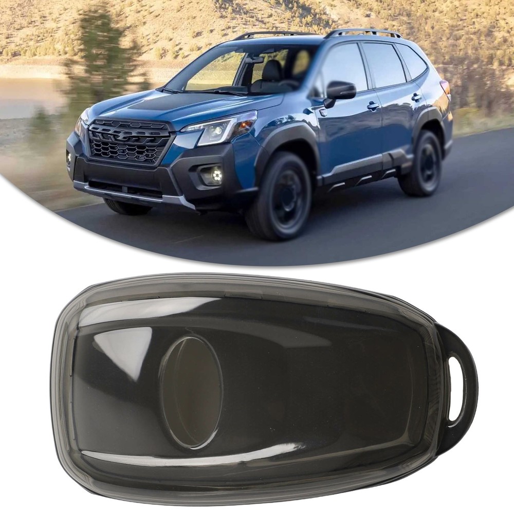 Transparent Black Key Case for Forester 20152024 with Push Button Start