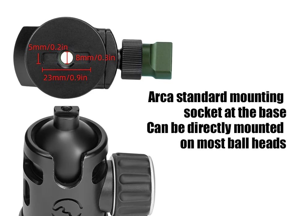 PC40 36040mm Panning Mini Clamp Compatible Arca Tripod Mount Adapter Base