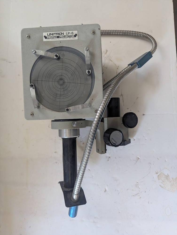 UNITRON LP-6 PROFILE PROJECTOR ASSEMBLY 6" SCREEN