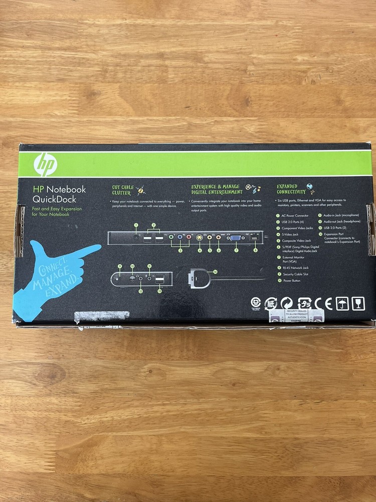 HP Notebook QuickDock HSTNNN-WX05 Laptop Docking Station