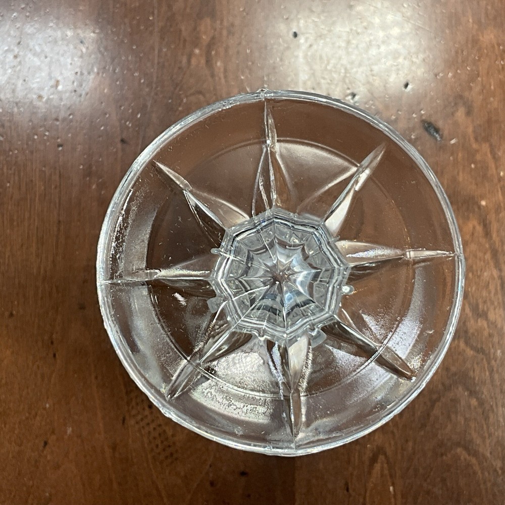 7” Cut Glass Bud Vase 3” Opening