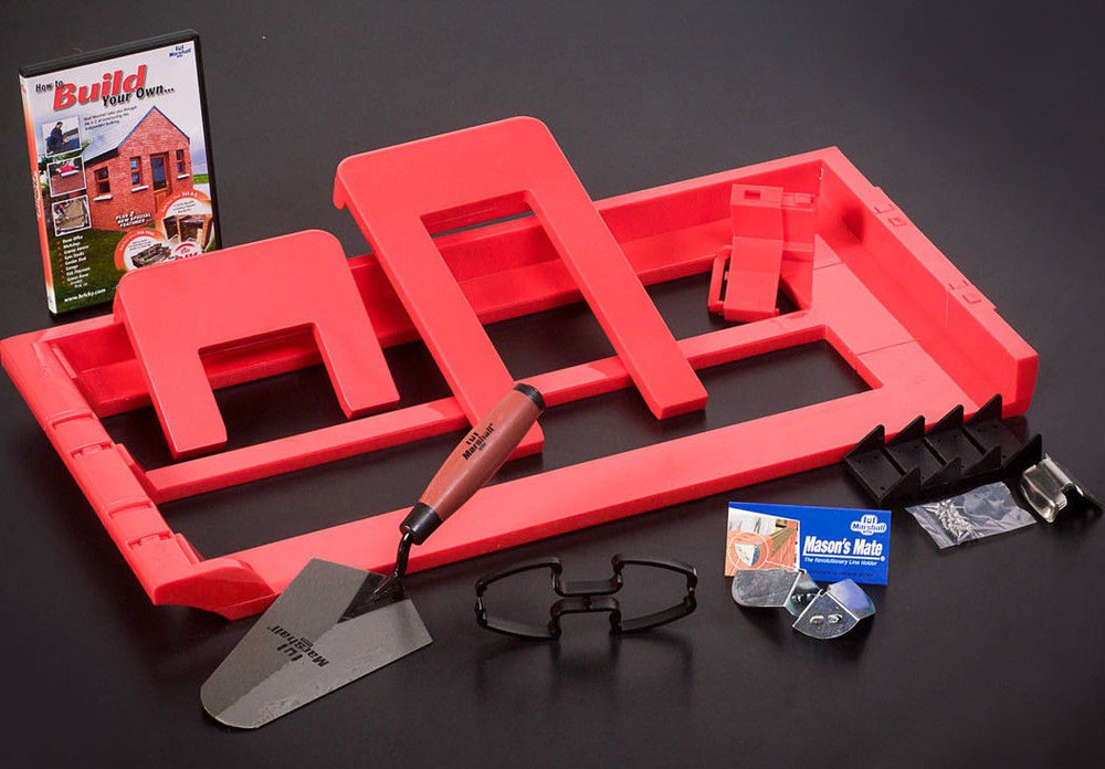 Bricky - Wall Building / Bricklaying Tool + trowel (Adjustable Model)