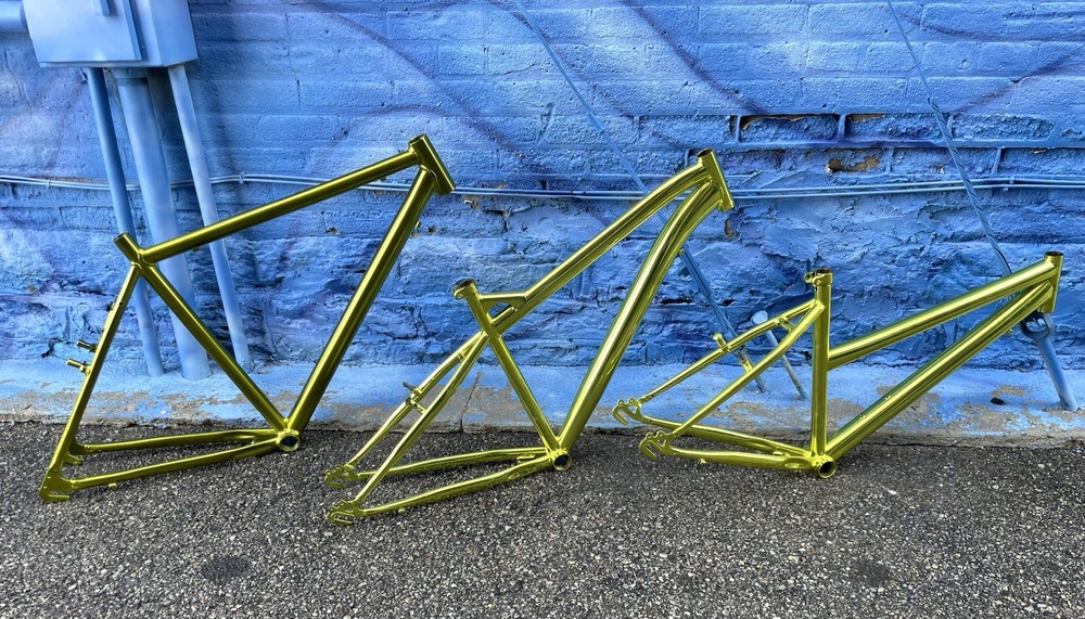 Unknown Prototype Frames - Pick One - Hybrid Mountain Style Bikes Gold