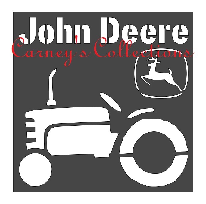 6"x6" Plastic Stencil - Tractor (RE358)
