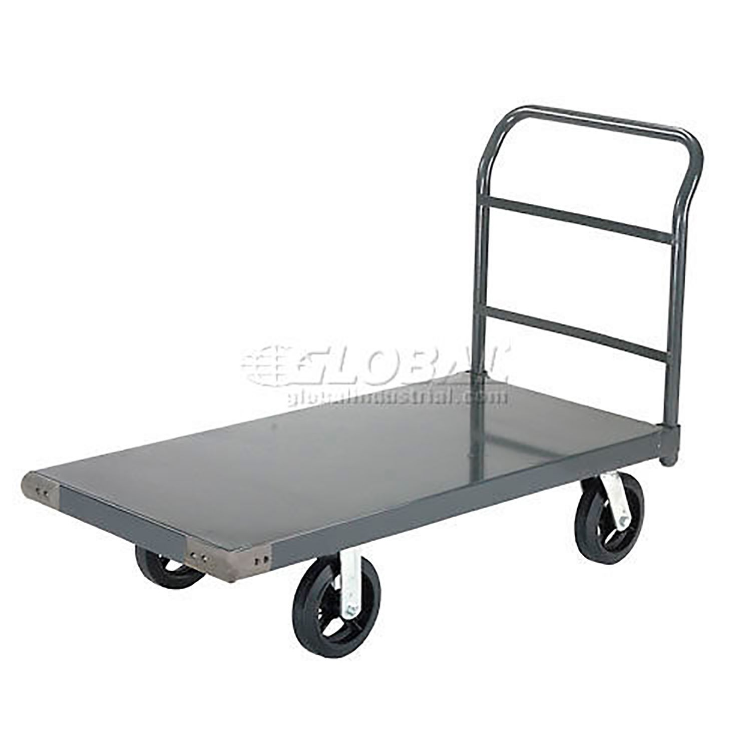 Platform Truck w/Steel Deck 8" Rubber Casters 60 x 30 2400 Lb. Capacity