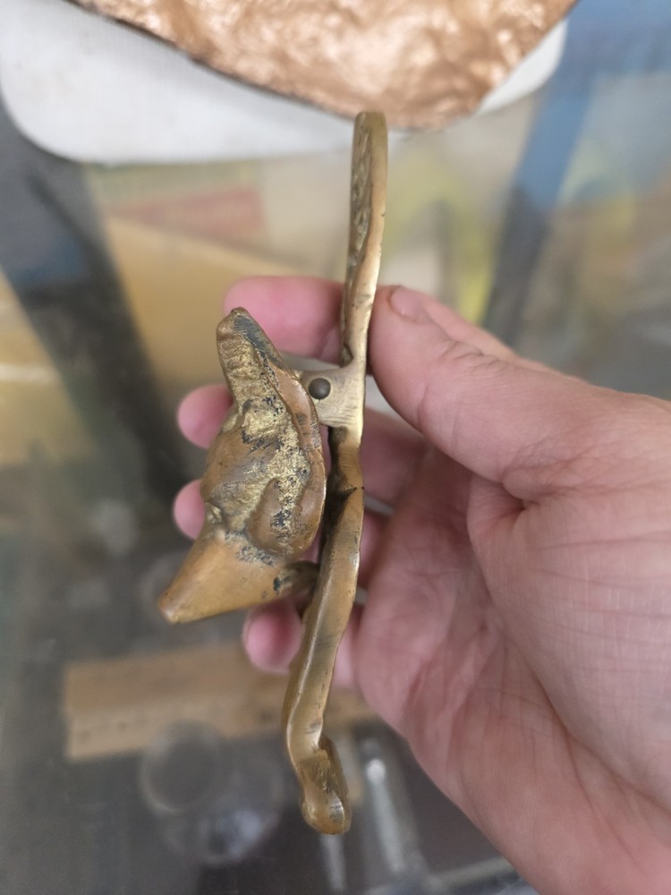 FOX Brass Door Knocker 6"