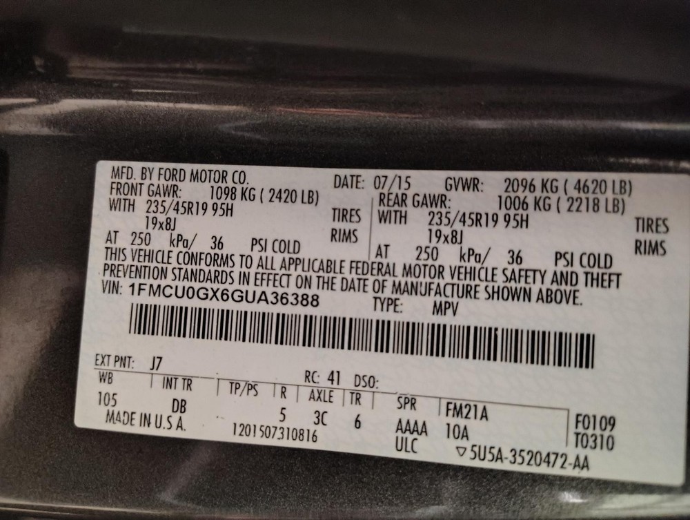 Used A/C Selector Switch fits: 2016 Ford Escape Front automatic temperature cont