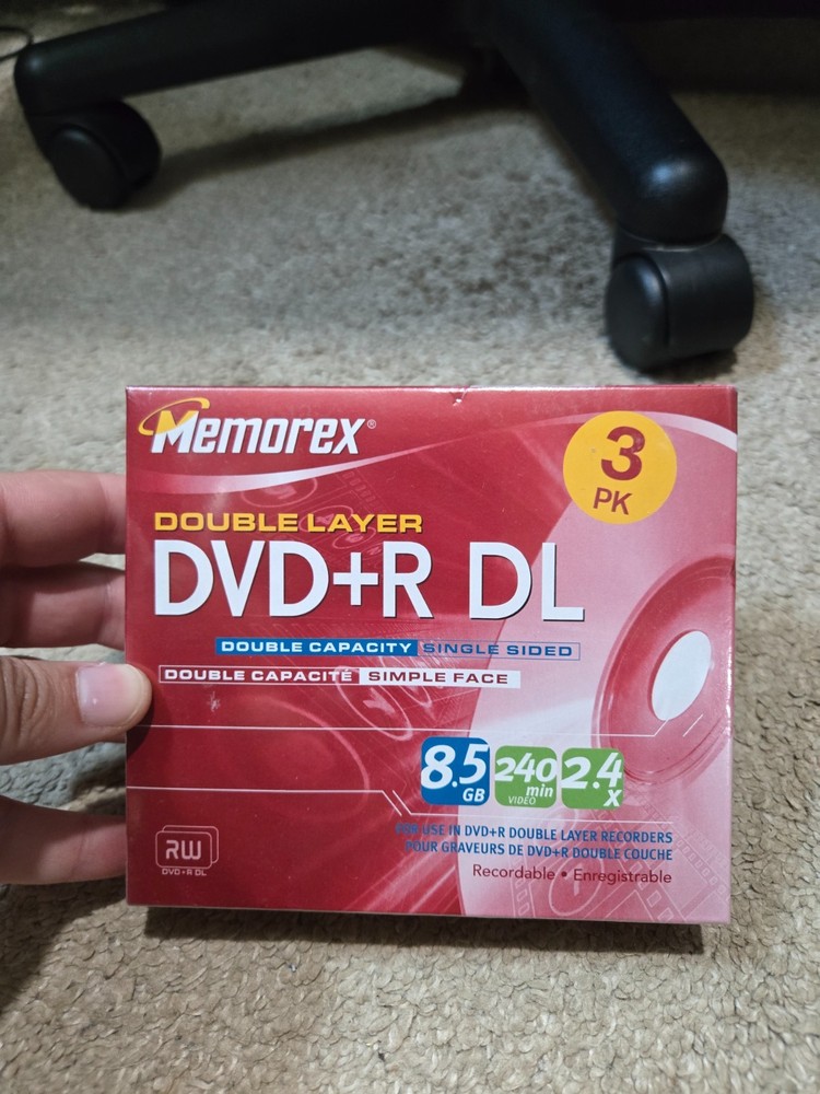 Memorex Double Layer DVD+R DL 3 Pack