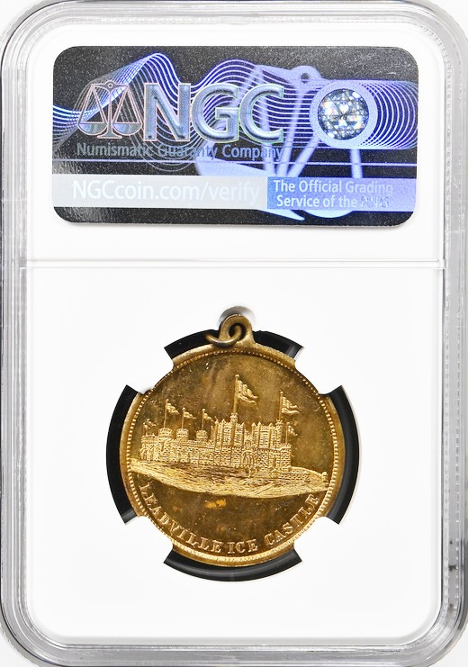 1896 Colorado Medal - Leadville Crystal Carnival - MS62 PL NGC - Token, Mining