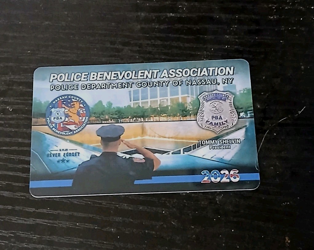 New York Nassau County Card Twenty Twenty Six. Not PBA. Genuine Mint...