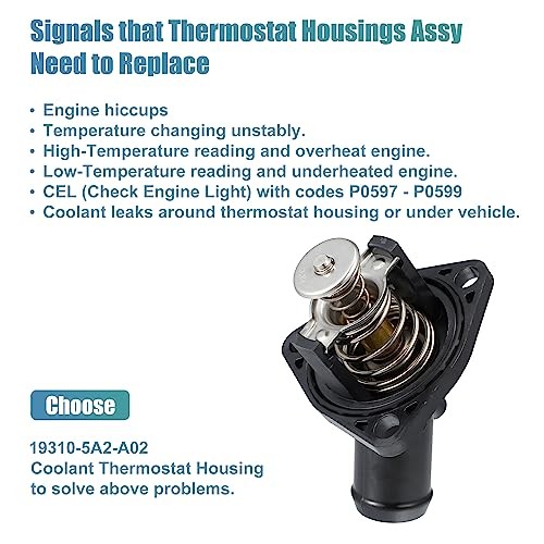 19310-5A2-A02 Engine Coolant Thermostat Housing Assembly for Honda Accord