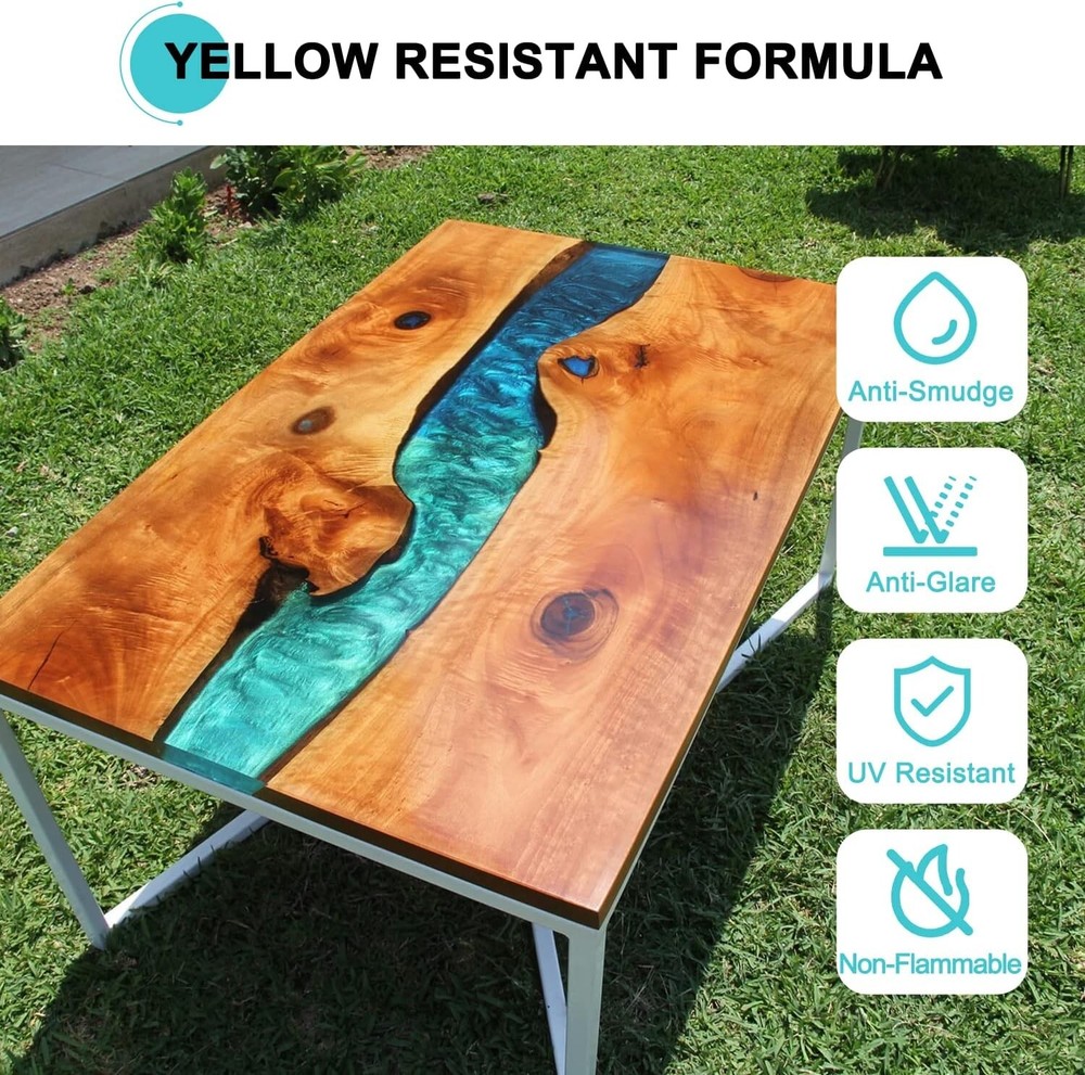 Epoxy Resin Clear High Gloss Epoxy Resin, Maximum 1.5 Inch Deep