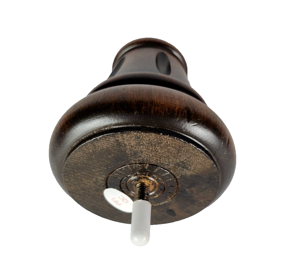 4" Wood Turned Furniture Legs Medium Walnut Finish (22130) 5/16" Bolt - Set of 4