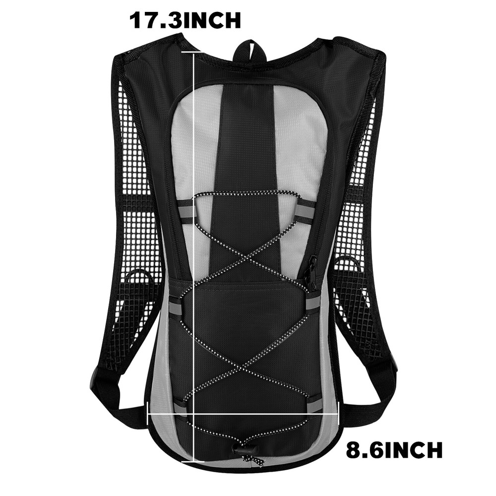 2L Outdoor Hydration Pack- Breathable Running/Hiking Backpack with Water Bladder
