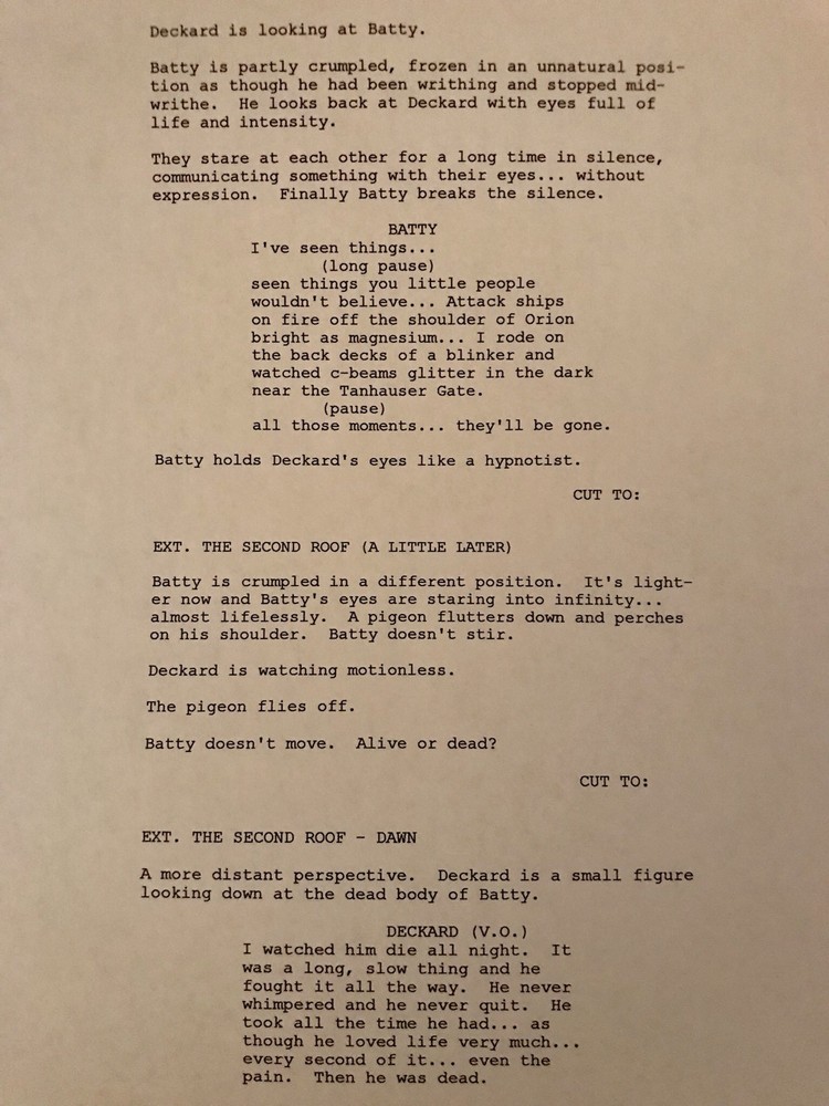 Warner Bros. BLADE RUNNER 2019 / 2049 SAGA Rare Script SCREENPLAY SET Collection